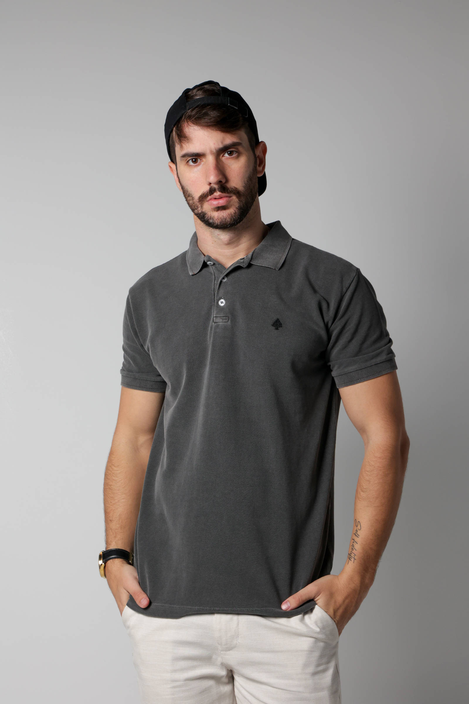 POLO MASCHIO ESTONADA PIQUET SLIM UOMO 29-E