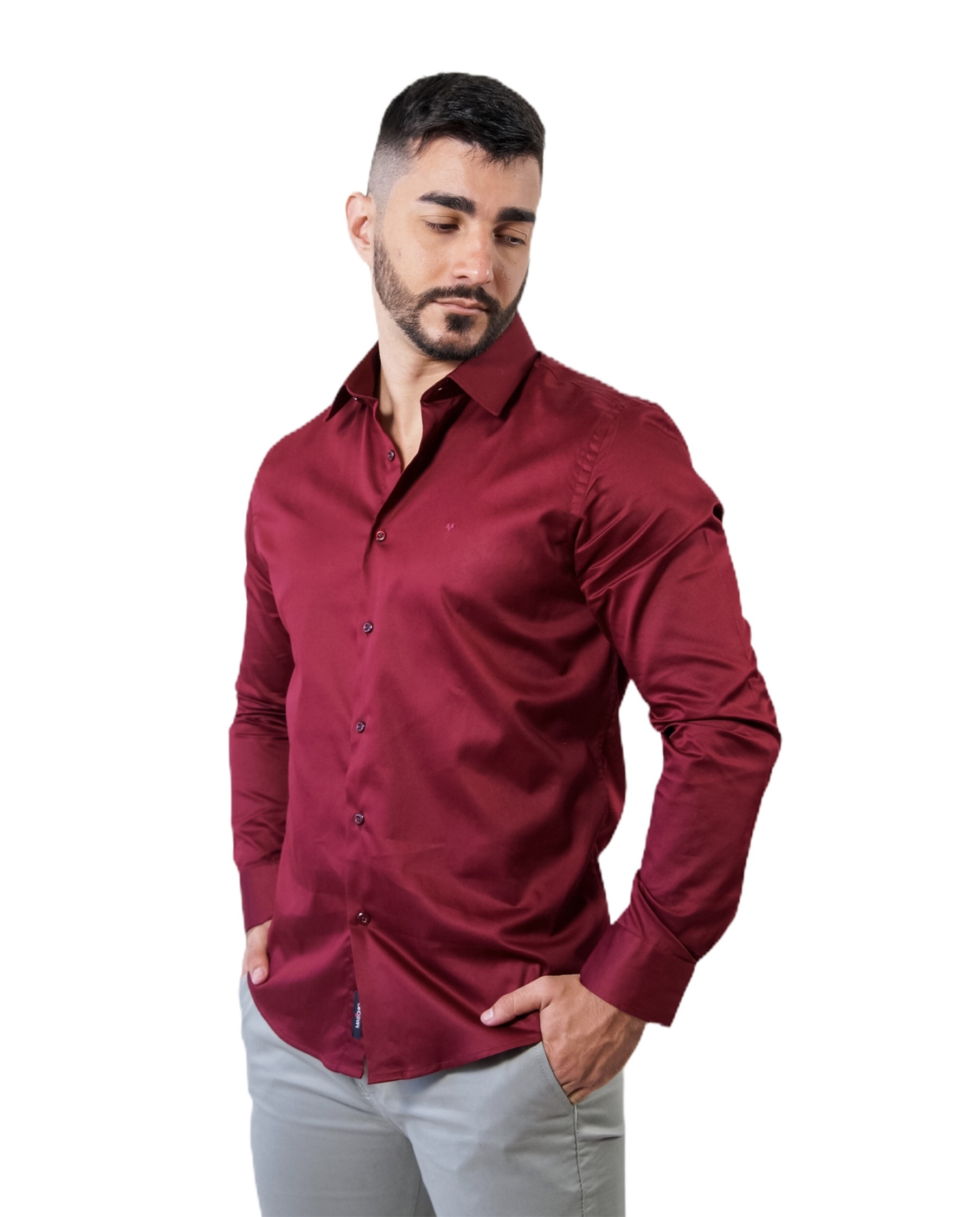 CAMISA MASCHIO MANGA LONGA SLIM FIX PADOVA-6